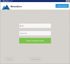 minergate soft login extended